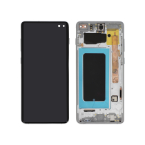 Displayeinheit Weiß Galaxy S10+ (G975F) (Mit Rahmen)