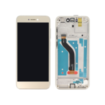 Displayeinheit Gold Huawei P8 Lite 2017/Honor 8 Lite (mit Rahmen)