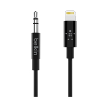 BELKIN Lightning-auf-Klinke-Kabel MFi 0,9m (Schwarz)
