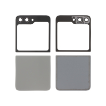 Komplette graue Rückseite Galaxy Z Flip5 (F731B) (Ohne Logo)
