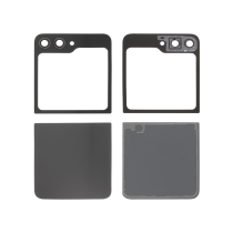 Komplettes Rückglas Graphit Galaxy Z Flip5 (F731B) (Ohne Logo)