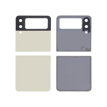 Komplettes Rückglas Beige Galaxy Z Flip3 5G (F711B) (Ohne Logo)