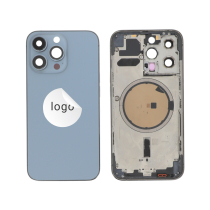Rahmen Komplett (Hülle Rückseite Vormontiert) Blau Alpin iPhone 13 Pro (Pulled B)