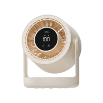 WIWU Hurricane Schreibtischventilator mit Umgebungslicht (Weiß)