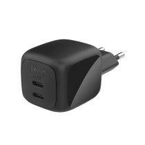 BELKIN Ladegerät GaN 2 Ports USB-C 50W (Schwarz)