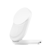 BELKIN MagSafe 2-in-1 Qi2 Ladestation (25W) (Weiß)