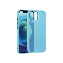 Satinmatte iPhone 15 Pro Hülle (Dragee Blue)