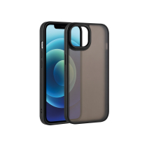 Satin Matte Handyhülle iPhone 13 Pro Max (Schwarz)