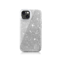 Glitzer Handyhülle Galaxy S25 (Silber)