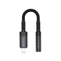 DEVIA Adapter Lightning auf Klinke 3.5mm (Schwarz) (EC090)