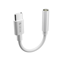 DEVIA Adapter USB-C auf Klinke 3.5mm (Weiß) (EC608)