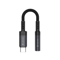 DEVIA USB-C auf Klinke 3.5mm Adapter (Schwarz) (EC608)