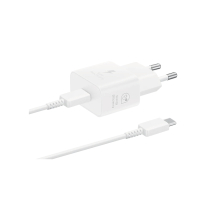 SAMSUNG Ladegerät 25W + USB-C Kabel (Weiß)
