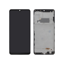 Display Komplett OLED Galaxy A22 4G (A225F) (Mit Rahmen)