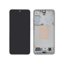 Displayeinheit Creme Galaxy S24 (S921B) (Mit Rahmen)