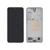 Displayeinheit Silber Galaxy S24 (S921B) (mit Rahmen)