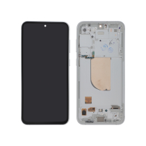 Displayeinheit Weiß Galaxy S23 FE (S711B) (Mit Rahmen)