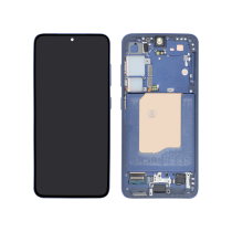 Displayeinheit Nachtblau Galaxy S25 (S931B) (mit Rahmen) (Relife)