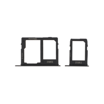 SIM Tray Schwarz Galaxy A6/A6+ 2018 (A600/A605F)