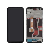 Displayeinheit Schwarz OLED Oppo A76 (mit Rahmen)