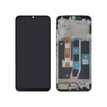 Displayeinheit Schwarz Oppo A16 (mit Rahmen)