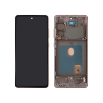 Displayeinheit Orange Galaxy S20 FE 4G/5G (G780F/G781B) (Mit Rahmen)