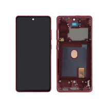 Displayeinheit Rot Galaxy S20 FE 4G/5G (G780F/G781B) (Mit Rahmen)