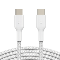 BELKIN Geflochtenes USB-C zu USB-C Kabel 1m (Weiß)