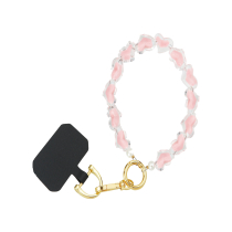 FAIRPLAY Kurze Kette 30cm KIARA (Rosa Herzen)