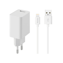 FAIRPLAY Pack Ladegerät 12W + Lightning-Kabel (Weiß)