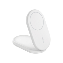 BELKIN Support für magnetisches Qi2-Laden (15W) (Weiß) (Mit Netzteil)