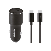 FAIRPLAY Kfz-Ladegerät-Set (60W) + USB-C-Kabel