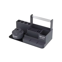 ReLife RL-001H Aufbewahrungsbox mit drehbarem Ständer (Schwarz)