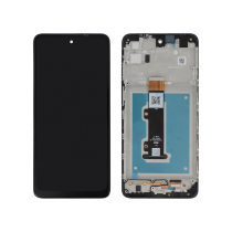 Displayeinheit Schwarz Moto E32 (mit Rahmen)