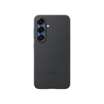 SAMSUNG Handyhülle Silikon Schwarz Galaxy S25