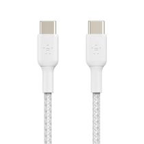 BELKIN Geflochtenes USB-C zu USB-C Kabel 2m (Weiß)