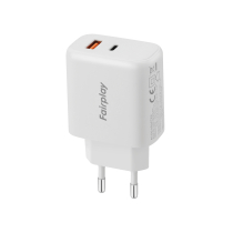 FAIRPLAY Ladegerät 45W (USB-A + USB-C) (Weiß)