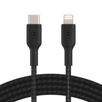 BELKIN Geflochtenes USB-C zu Lightning Kabel 1m (Schwarz)