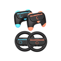 DOBE Kit Grip Controller & Lenkrad Nintendo Switch 2 (Blau/Orange) (2er-Pack)