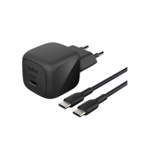 BELKIN Ladegerät 45W + USB-C zu USB-C Kabel 1m (PVC) (Schwarz)