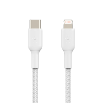 BELKIN Geflochtenes USB-C auf Lightning Kabel 2m (Weiß)