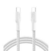 BELKIN Geflochtenes Kabel PCR USB-C zu USB-C 240W 2.0 2m (Weiß)