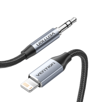 VENTION Geflochtenes Kabel Lightning auf Klinke 3,5mm (1,5m)