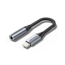 VENTION Lightning-auf-Klinke-Adapter Tressé 3,5mm