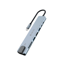 DEVIA Pro1 Hub USB-C 8 in 1 (Grau) (EC706)