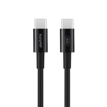 FAIRPLAY Kabel 60W USB-C auf USB-C 1m (Schwarz)