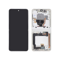 Displayeinheit Creme Galaxy Z Flip3 5G (F711B) (Ohne Frontkamera)