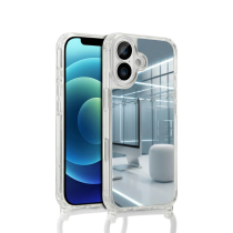 COVERME Hülle Spiegel iPhone 17 Pro Max (Handykette Weiß)