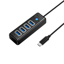 ORICO USB-C auf 4-Port USB 3.0 Hub (PW4U-C3-015-BK-EP)