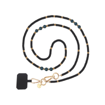 FAIRPLAY Handykette Iris 120 cm (Schwarze Perlen)